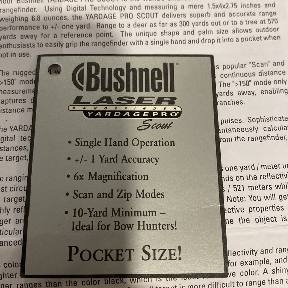 BUSHNELL LASER FAIRWAY FINDER TO DETECT HOW FAR THE FAIRWAY IS OR ANYTHI… - Picture 16 of 16